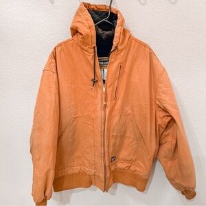 Walls Workwear Utility Work Jacket With Hood Fleece Lined XL Thick Heavy